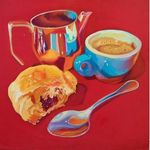 Nida Fatima Syed, 15 x 15 inch, Oil on Board, Still life Painting, AC-NDFRZ-010